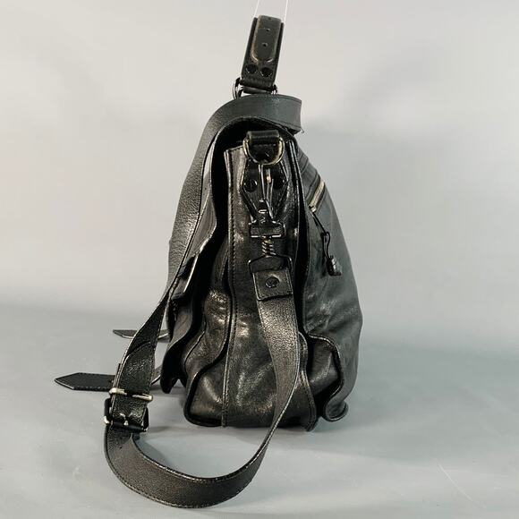 PROENZA SCHOULER PS1 Medium Black Leather Satchel Handbag - Picture 4 of 14
